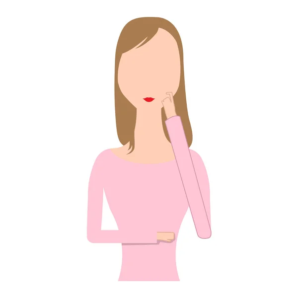 Abstract vrouw avatar — Stockvector