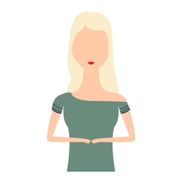 Mujer abstracta avatar — Vector de stock