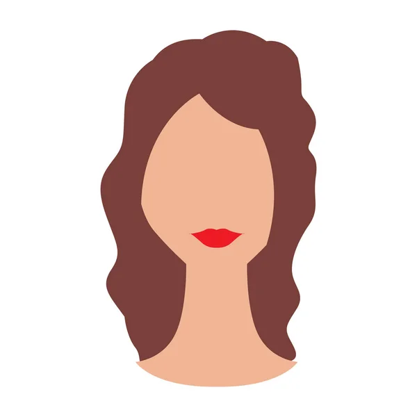 Avatar de femme abstrait — Image vectorielle