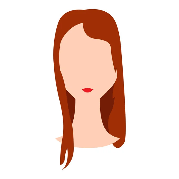 Soyut kadın avatar — Stok Vektör