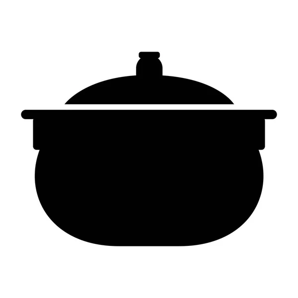 Icono de olla cocina — Archivo Imágenes Vectoriales