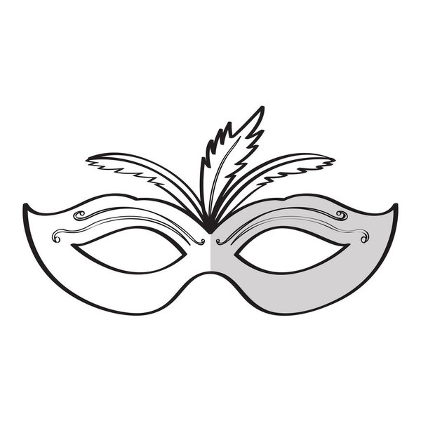 Mardi gras mask icon
