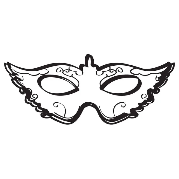 Mardi Gras Mask pictogram — Stockvector