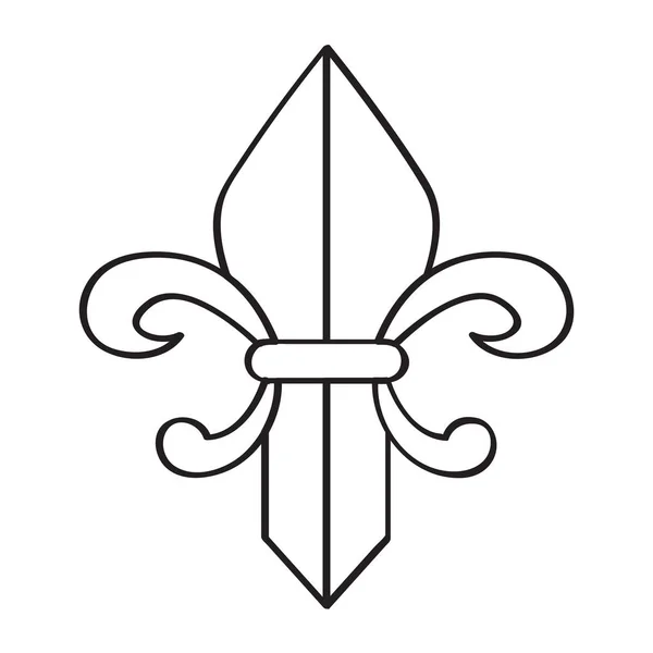 Ícone de Fleur de lys — Vetor de Stock