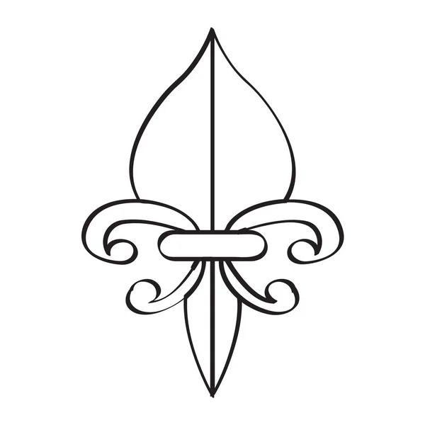 Fleur de lys icon — Stock Vector