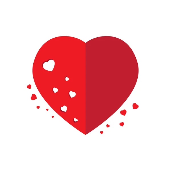 Forma do coração Dia dos Namorados — Vetor de Stock