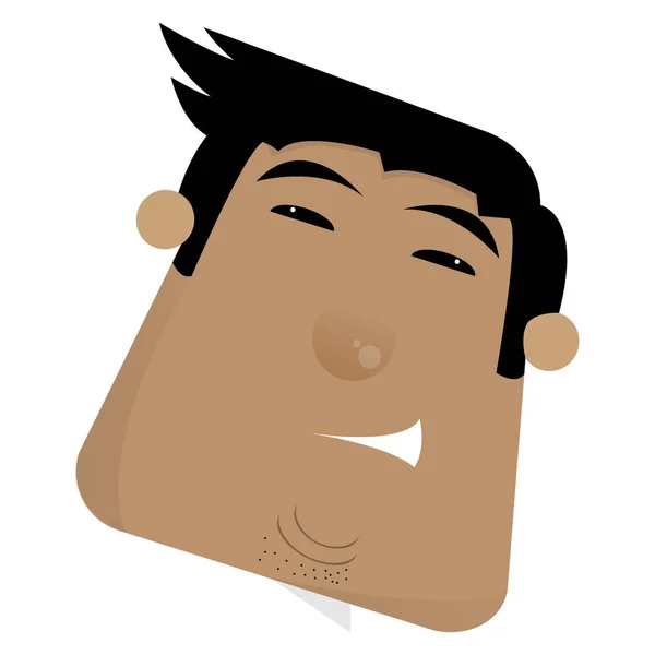 Hombre feliz avatar — Vector de stock