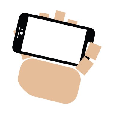 el bir cep telefonu tutarak