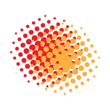 Komik noktalı resim deseni