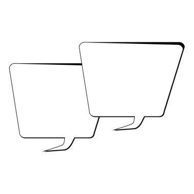 boş çizgi roman konuşma balonu