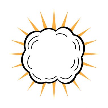 Komik izole kabarcık