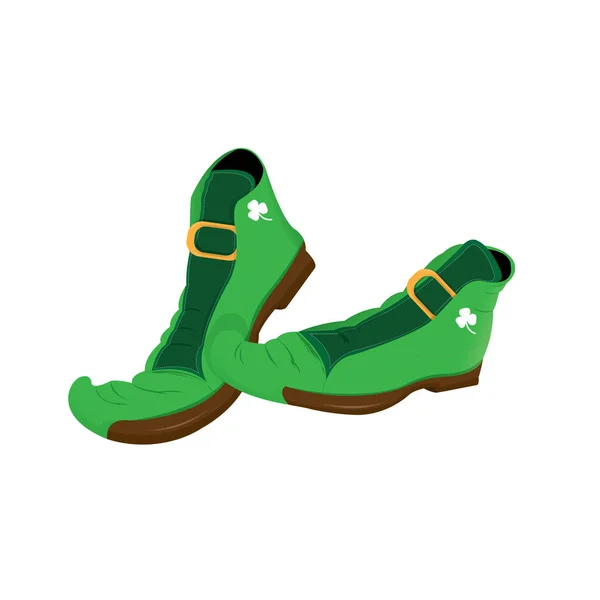 Scarpa elfo irlandese — Vettoriale Stock