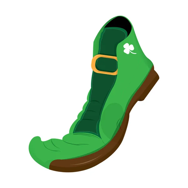 Scarpa elfo irlandese — Vettoriale Stock