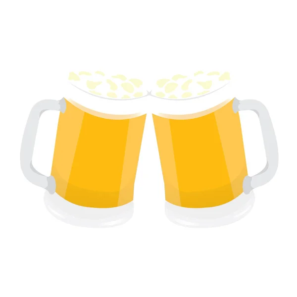 Vasos de cerveza — Archivo Imágenes Vectoriales