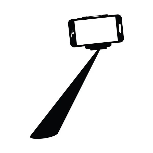 Selfie mit Handy — Stockvektor