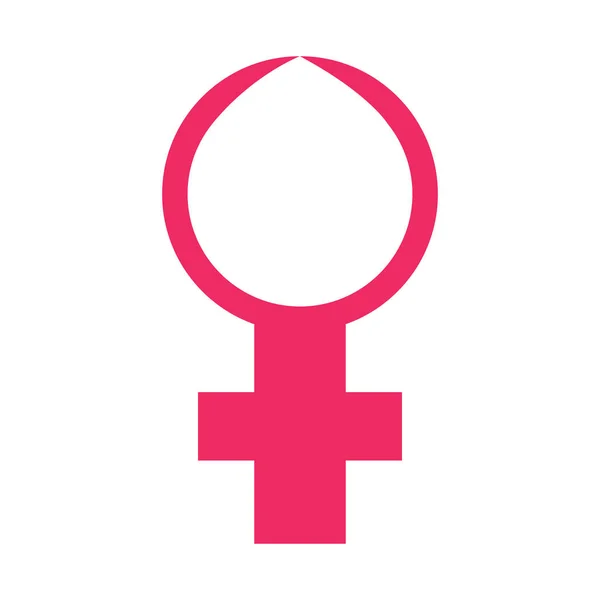 Symbole femme rose — Image vectorielle