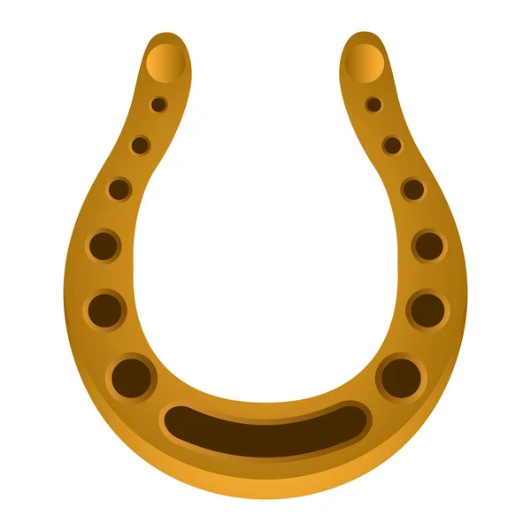 Guld-hästsko bild — Stock vektor
