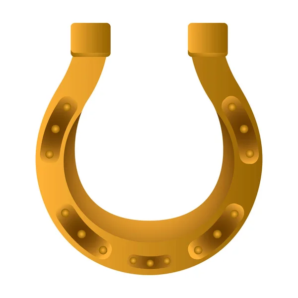 Золотая подкова — стоковый вектор
