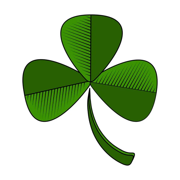 Three leaf clover icon — Stock Vector