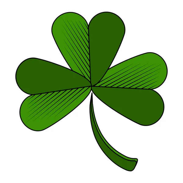 Three leaf clover icon — Stock Vector