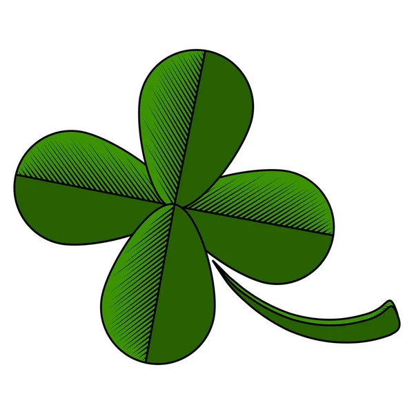 Four leaf clover icon — Stock Vector