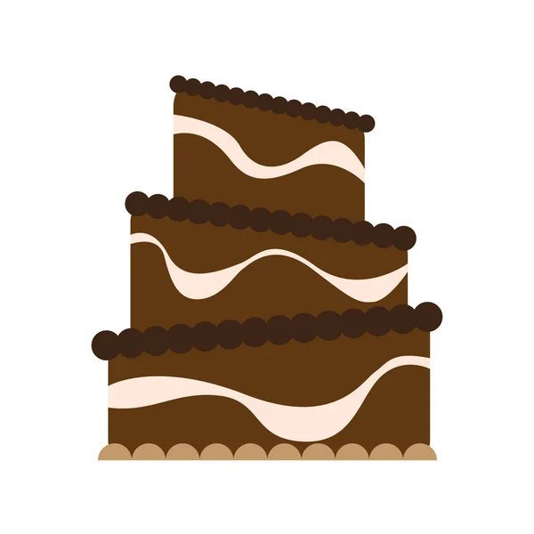 Icono de pastel de cumpleaños — Vector de stock