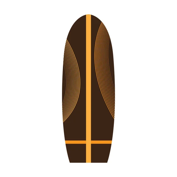 Isoliertes Surfbrett-Image — Stockvektor