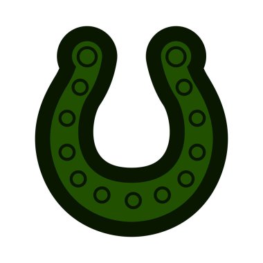 İzole at nalı simgesi