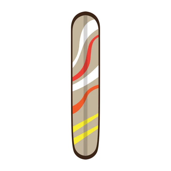 Isolated surfboard image — Stock Vector