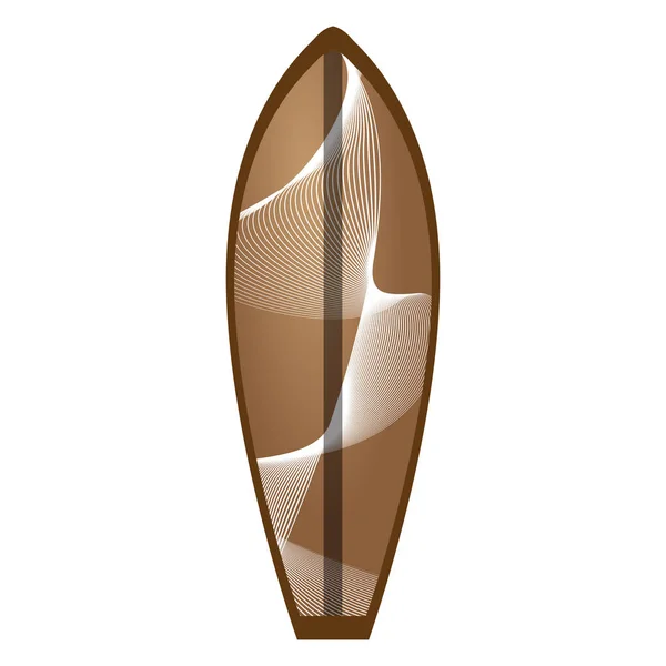 Geïsoleerde surfplank afbeelding — Stockvector