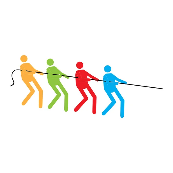 Teamwork concept image — Stock Vector