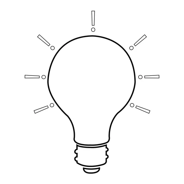 Light bulb icon — Stock Vector