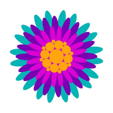 Dekoratif Asya çiçeği