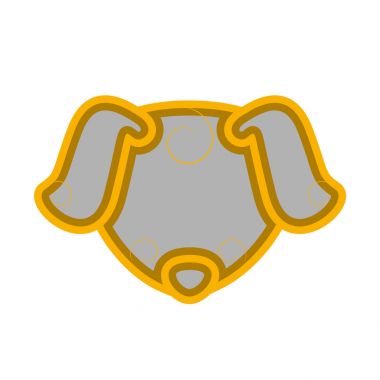 Sevimli köpek avatar. Çin yeni yılı