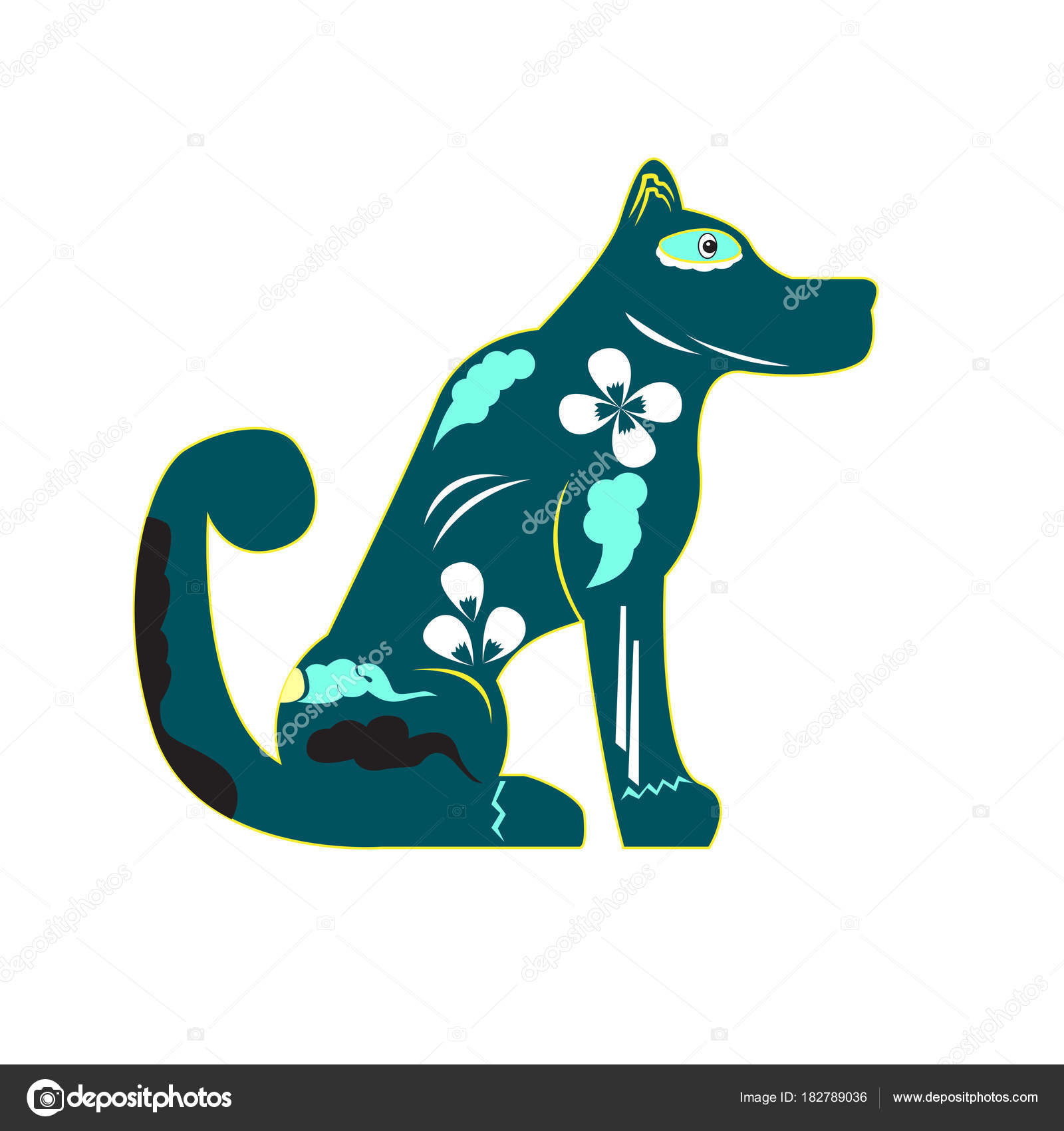 ロイヤリティフリー 正月 犬 イラスト 写真素材 フォトライブラリー