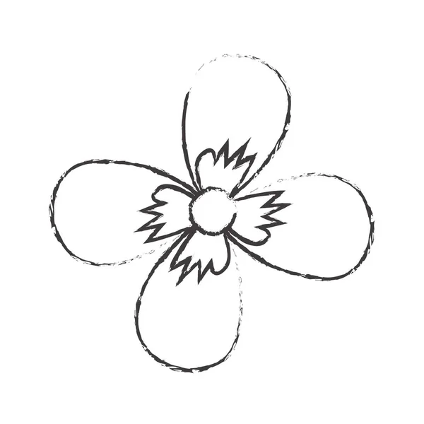 Image de fleur isolée — Image vectorielle