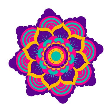 Dekoratif renkli mandala