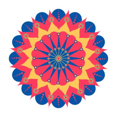 Dekoratif renkli mandala
