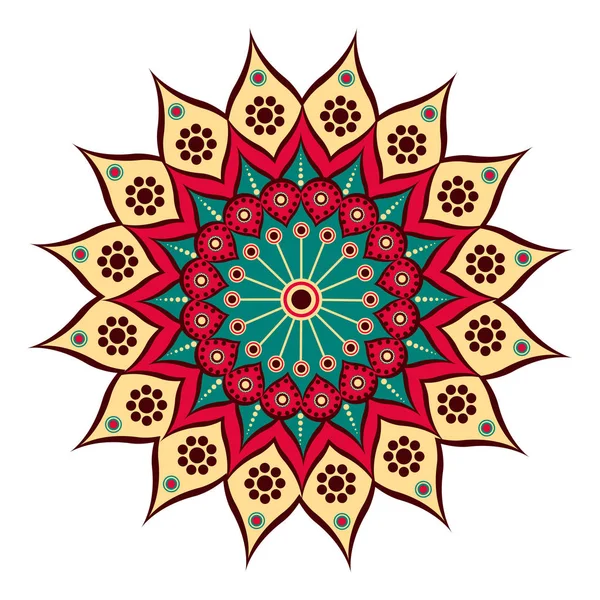 Mandala decorativo de colores — Archivo Imágenes Vectoriales