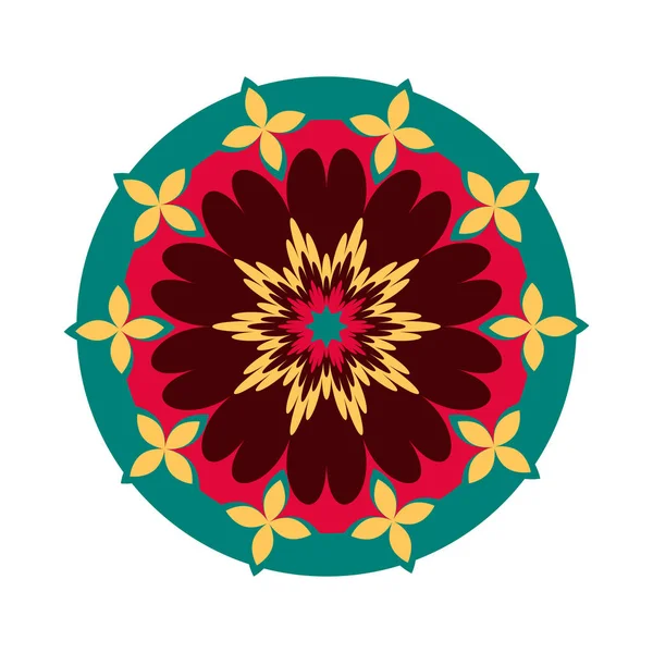 Mandala decorativo de colores — Archivo Imágenes Vectoriales