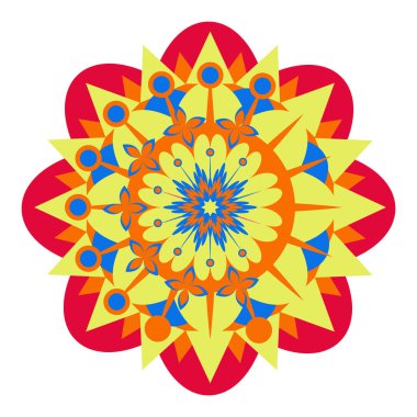 Dekoratif renkli mandala