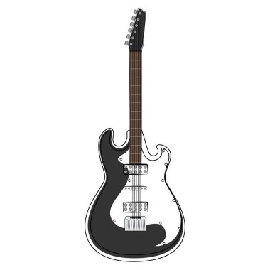 Elektro gitar kroki. Müzik aleti
