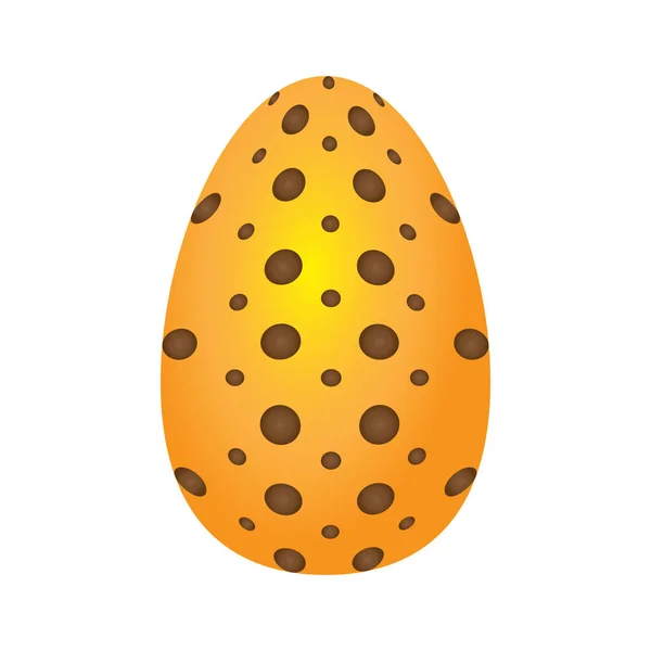 Huevo de Pascua aislado — Vector de stock