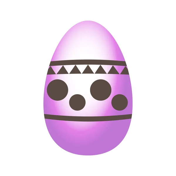 Huevo de Pascua aislado — Vector de stock