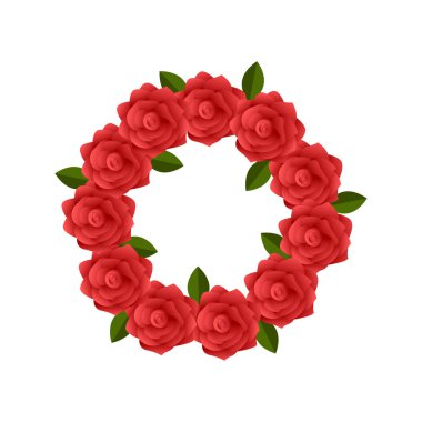 Çiçek süsler ile etiket