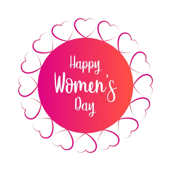 Women day label — Stock Vector