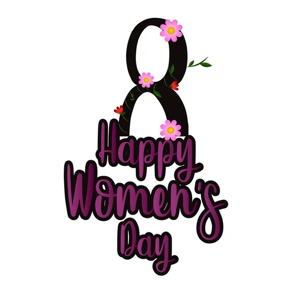 Happy women day — Stock Vector