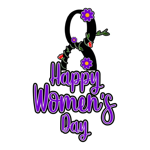 Happy women day — Stock Vector