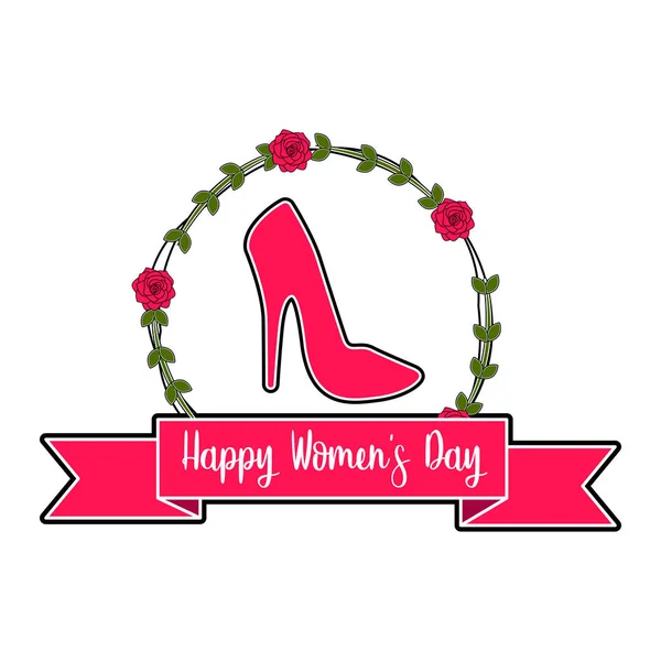 Feliz día de las mujeres — Vector de stock