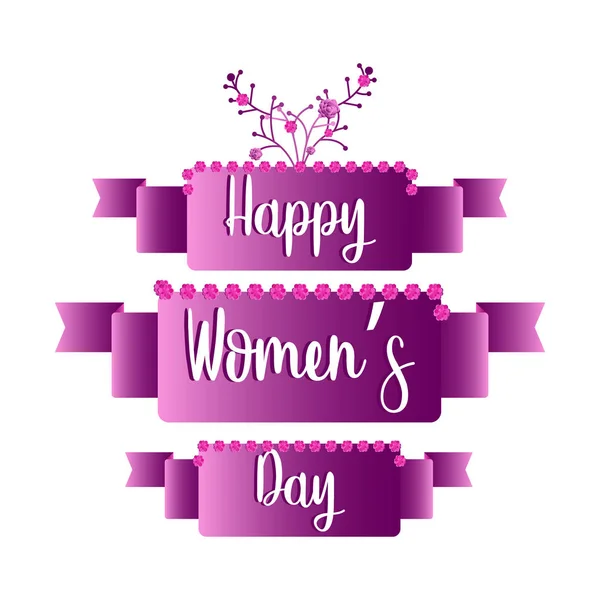 Happy women day — Stock Vector